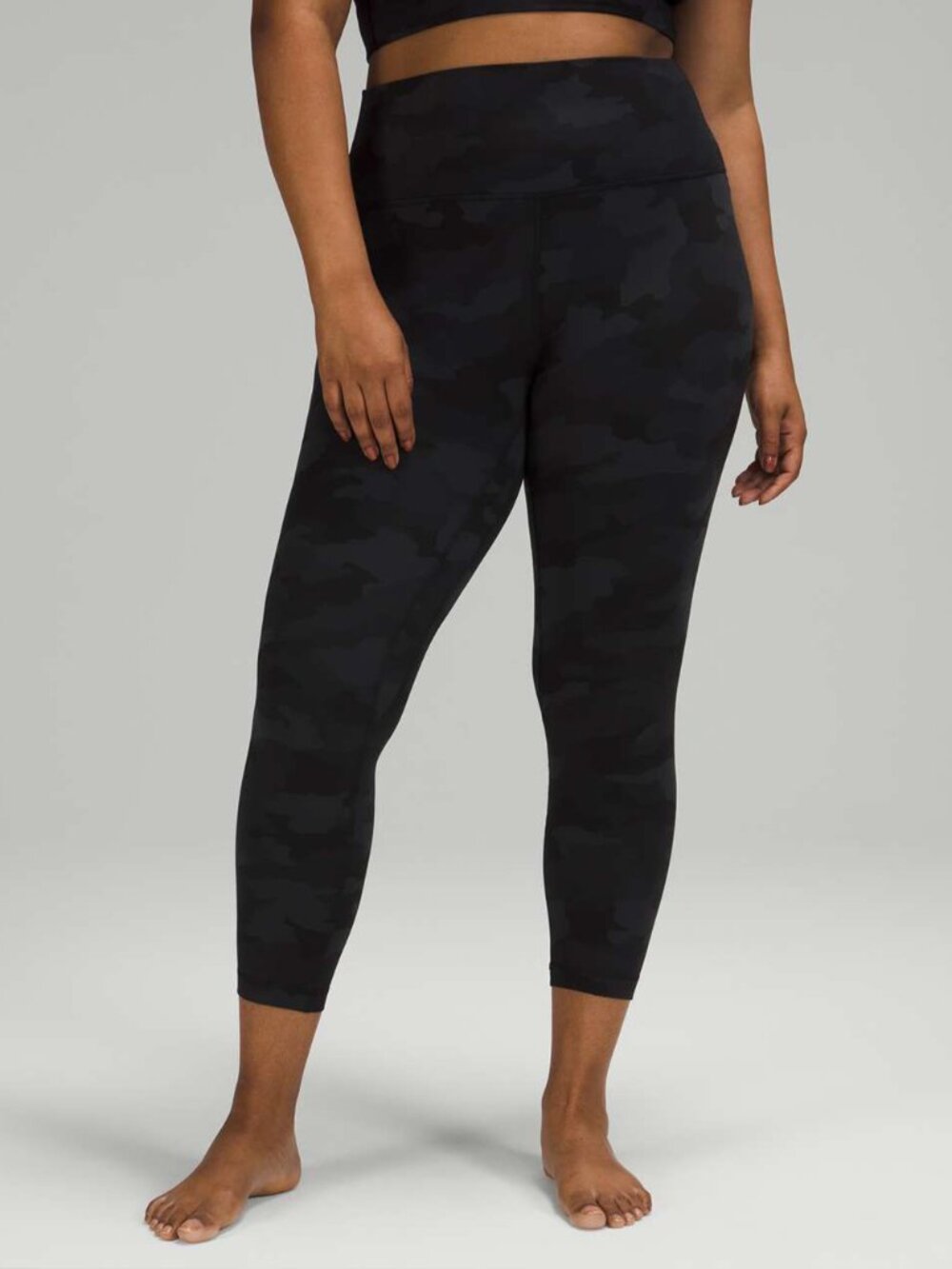 Lululemon Align Pant II 25" Leggings Size 10 Camo Deep Coal W5DLX - Picture 5 of 13